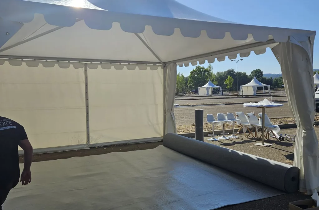 Feria del Automóvil de Toledo – Instalación de carpas